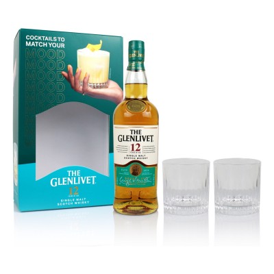 Glenlivet 12 Year Old Double Oak Gift Pack