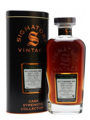 Allt-a-Bhainne 2000 / 21 Year Old / Sherry Cask / Signatory