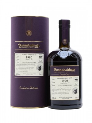 Bunnahabhain 1990 / 32 Year Old / Oloroso Butt /Exclusive to The Whisky Exchange