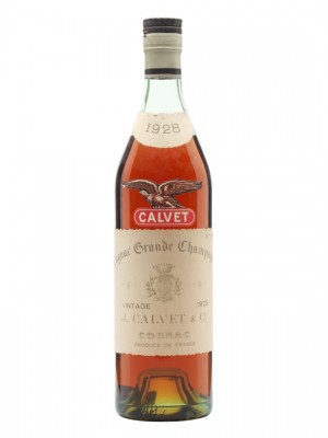 Calvet 1928 Cognac / Grande Champagne / Bottled 1960s