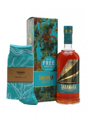 Takamaka Extra Noir with Socks Gift Set Single Traditional Blended Rum