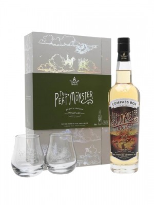 Compass Box The Peat Monster / Glass Set