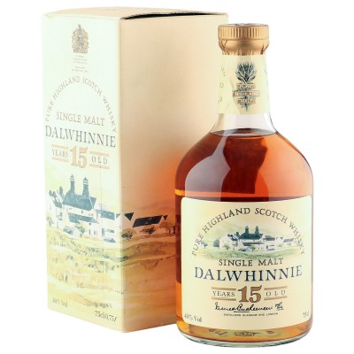 Dalwhinnie 15 Year Old, Distillery Label Eighties Bottling with Box
