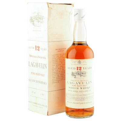 Lagavulin 12 Year Old, Eighties White Horse Distillers Bottling with Box