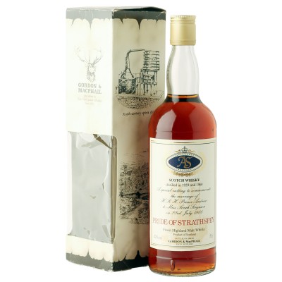 Pride of Strathspey 1986 Royal Marriage Bottling with Box