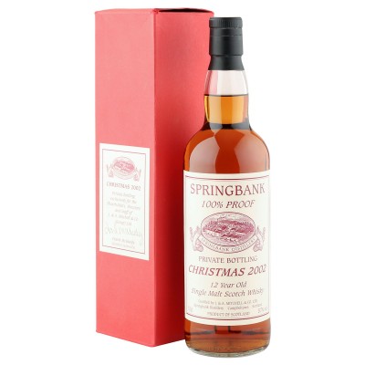 Springbank 12 Year Old, 100 Proof Christmas 2002 Private Bottling