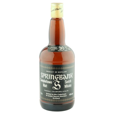 Springbank 1950 30 Year Old Cadenhead's 1980 Bottling