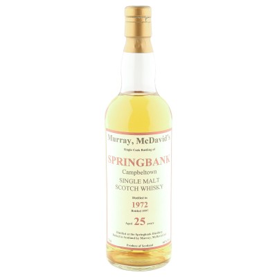 Springbank 1972 25 Year Old, Murray McDavid Bottling