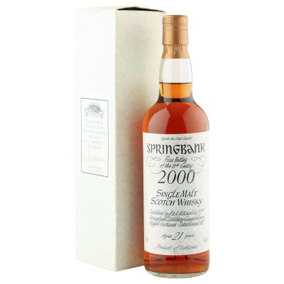 Springbank 21 Year Old, First Bottling of the 21st Century with Box