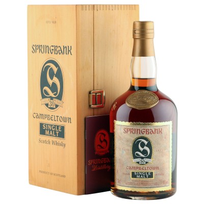 Springbank 30 Year Old, Sherry Cask Nineties Bottling with Wooden Box