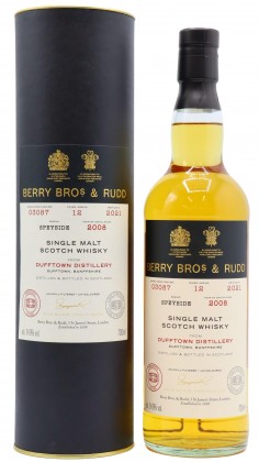 Dufftown Berry Bros & Rudd - Single Cask #03087 2008 12 year old