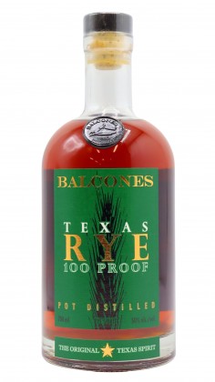 Balcones Texas Rye 100 Proof