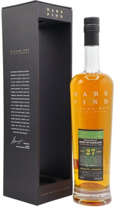 Braeval Braes Of Glenlivet - Gleann Mor Rare Find Single C 1994 27 year old