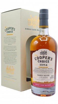 Coopers Choice Family Silver - Single Sherry Cask #VMW51 1984 38 year old