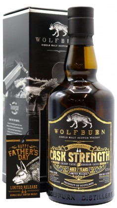 Wolfburn 2022 Fathers Day Release - Lightly Peated Cask Str 7 year old