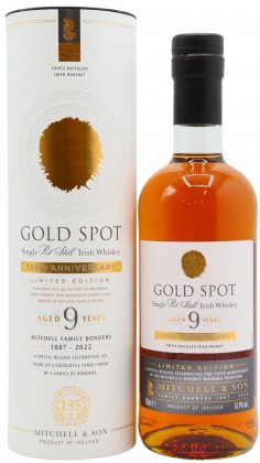 Gold Spot 135th Anniversary Limited Edition Irish 9 Year Old