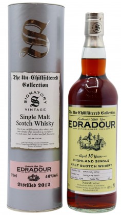 Edradour Signatory Vintage - Single Cask #275 2012 10 year old