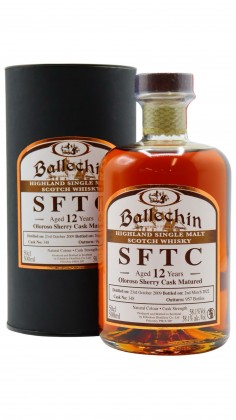 Ballechin Straight From The Cask - Single Cask #348 2009 12 year old