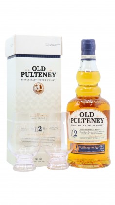 Old Pulteney Glencairn Glass & Single Malt Scotch 12 year old
