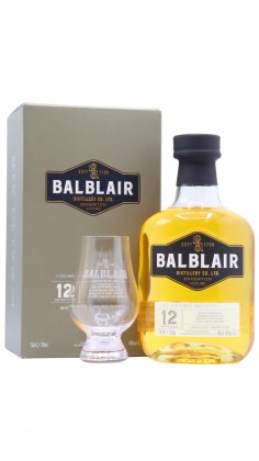 Balblair Glencairn Glass & Single Malt Scotch 12 year old