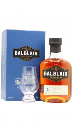 Balblair Glencairn Glass & Single Malt Scotch 15 year old