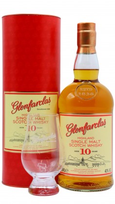 Glenfarclas Glencairn Glass & Highland Single Malt 10 year old