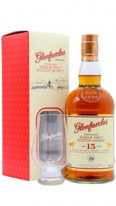 Glenfarclas Glencairn Glass & Highland Single Malt 15 year old