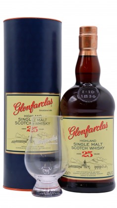 Glenfarclas Glencairn Glass & Highland Single Malt 25 year old