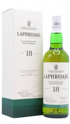 Laphroaig Islay Single Malt Whisky 18 year old