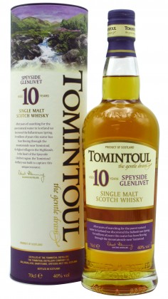Tomintoul Speyside Single Malt Scotch 10 year old