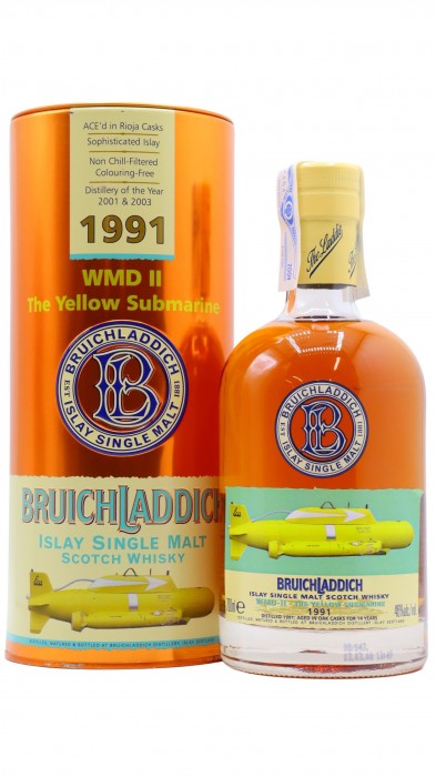 Bruichladdich WMD II The Yellow Submarine (3rd Issue) 1991 14 year old