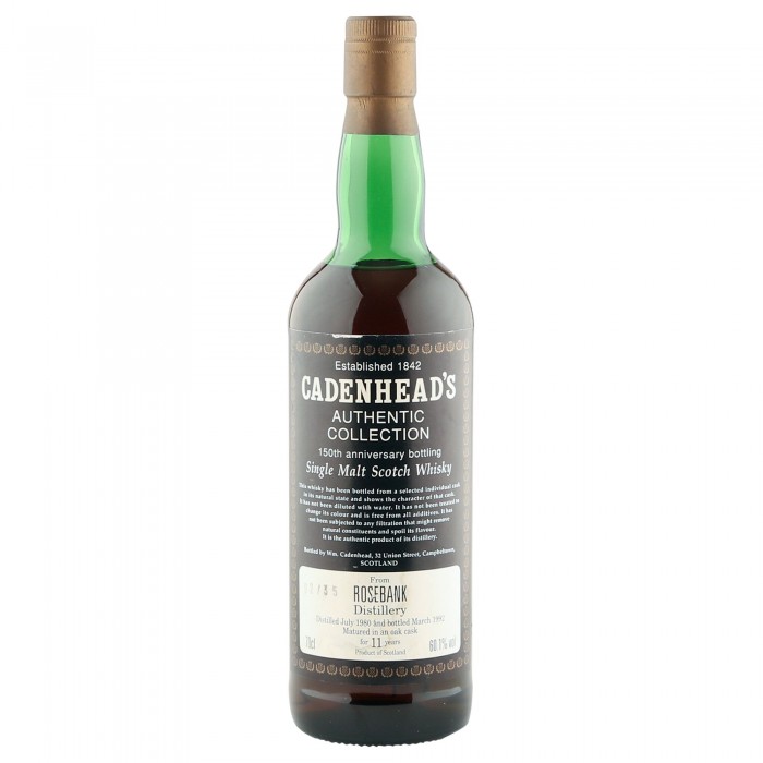 Rosebank 1980 11 Year Old, Cadenhead's 150th Anniversary 1992