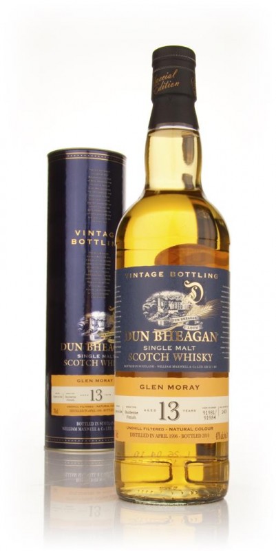 Glen Moray 13 Year Old 1996 Dun Bheagan Ian MacLeod