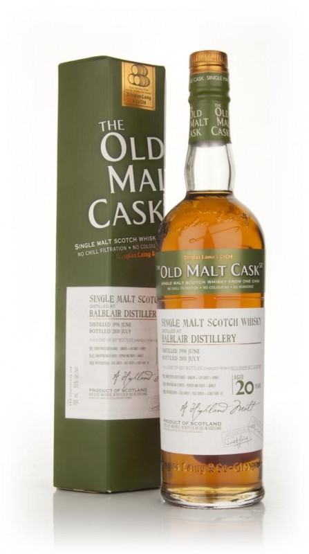 Balblair 20 Year Old 1990 Old Malt Cask Douglas Laing