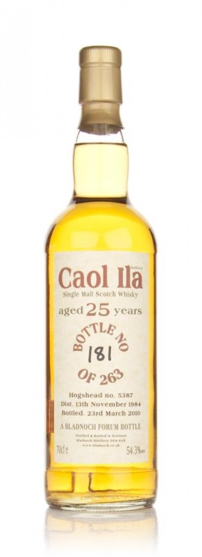 Caol Ila 25 Year Old 1984 Cask #5387 Bladnoch