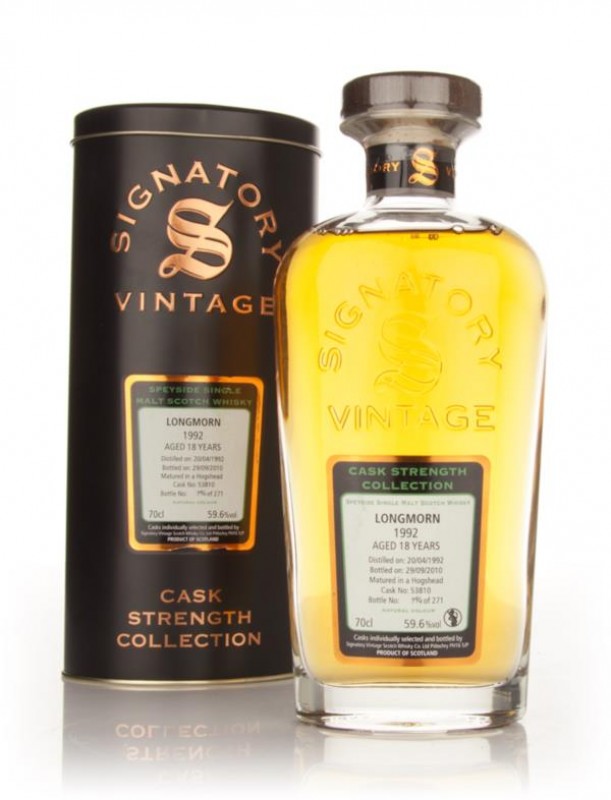 Longmorn 18 Year Old 1992 Cask 53810 Cask Strength Collection Signatory