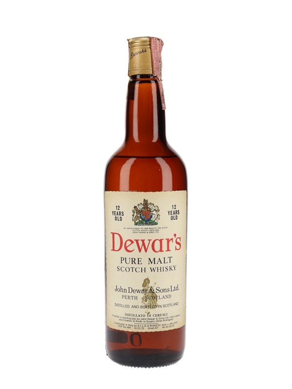 Dewar's 12 Year Old Bottled 1970s