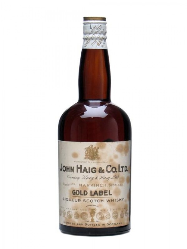 Haig Gold Label George V SpringCap Bottled 1930s