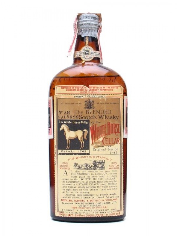 White Horse Late George V Bottled 1940's