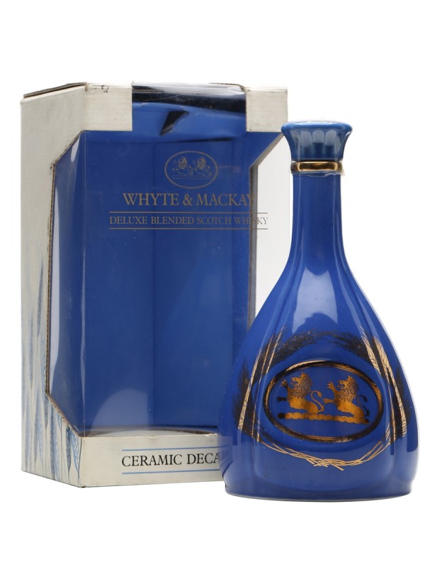 Whyte & Mackay Light Blue Ceramic Bottled 1980's