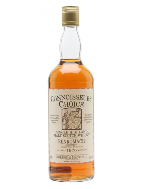 Benromach 1970 Map Label Connoisseurs Choice Gordon & Macphail