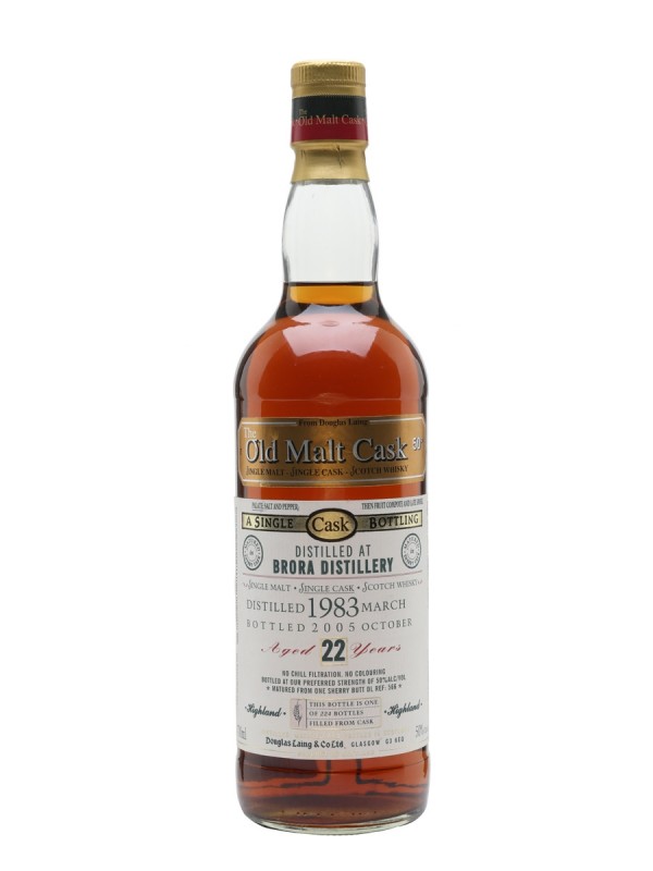 Brora 1983 22 Year Old Sherry Cask Douglas Laing Old Malt Cask