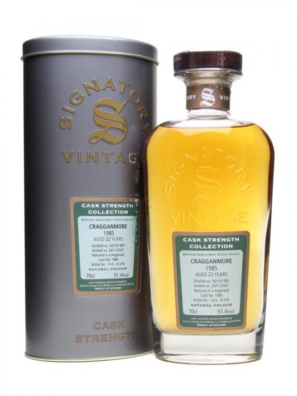 Cragganmore 1985 22 Year Old Signatory Cask Strength Collection