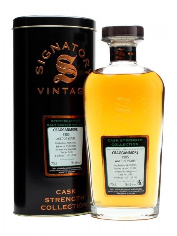Cragganmore 1985 27 Year Old Cask #1240 Signatory Cask Strength Collection