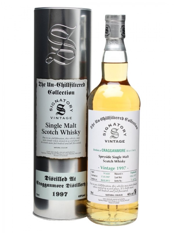 Cragganmore 1997 14 Year Old Cask #1126 1127 Signatory Un-Chillfiltered Collection