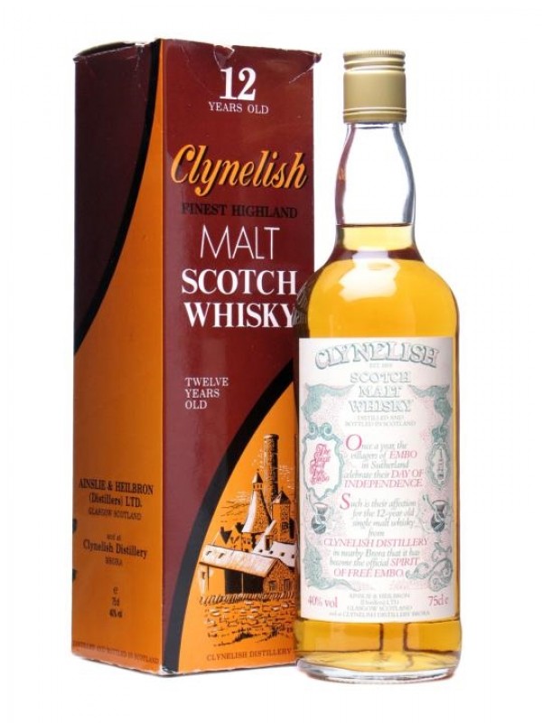 Clynelish 12 Year Old / Spirit of Free Embo / Bottled 1988