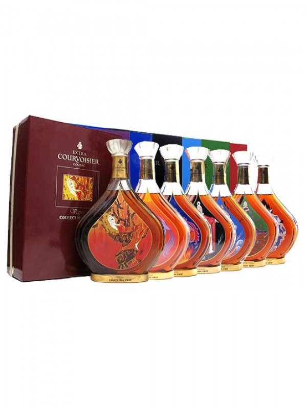 Courvoisier Erte Cognac Set of 7 Same Bottled Numbers