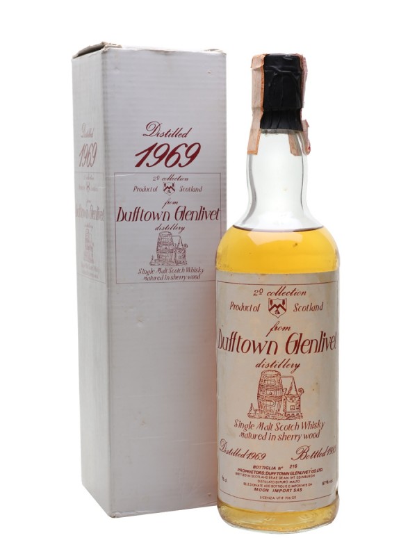 Dufftown Glenlivet 1969 Sherry Bottled 1985 Moon Imports