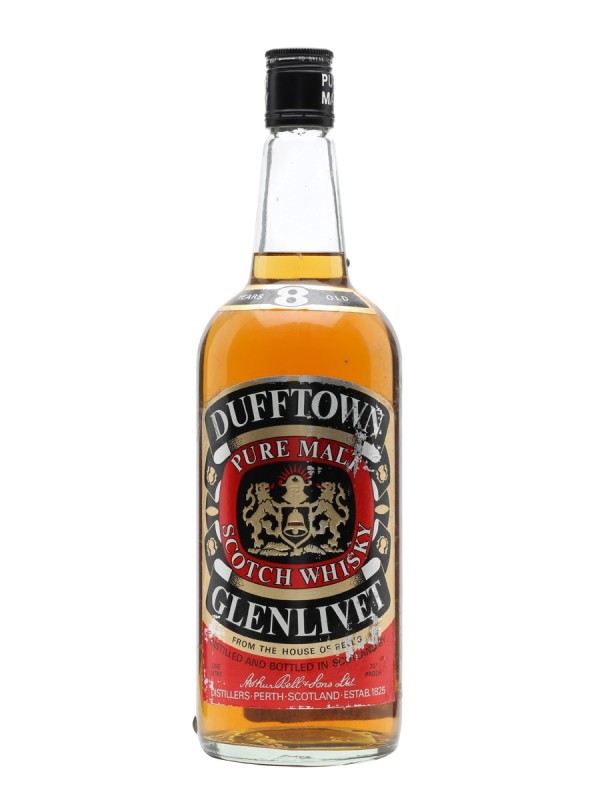 Dufftown Glenlivet 8 Year Old Bottled 1980's 100cl