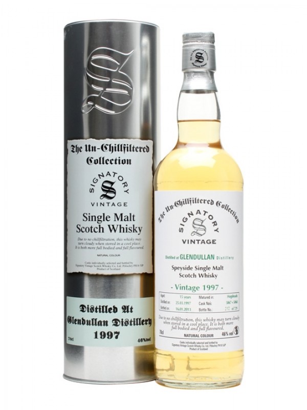Glendullan 1997 15 Year Old Hogshead #5067+8 Signatory Un-Chillfiltered Collection